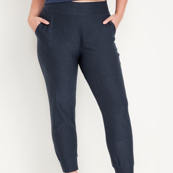 NWT OLD NAVY Extra High-Waisted Cloud+ 7/8 Leggings Color: Dusk Navy SIZE LARGE - Picture 5 of 7